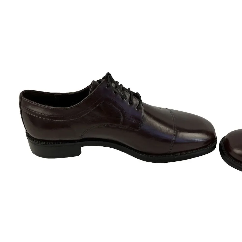 Mens Cole Haan City Cap Toe Oxford Dress Shoes Sz 9.5 M Brown
